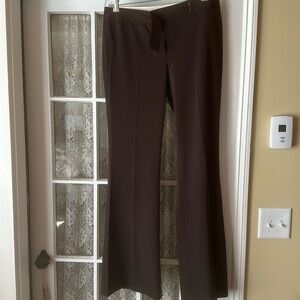 Tahari Dark Brown Flare Pants